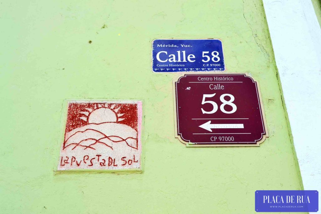 Calle 58 em Mérida no México