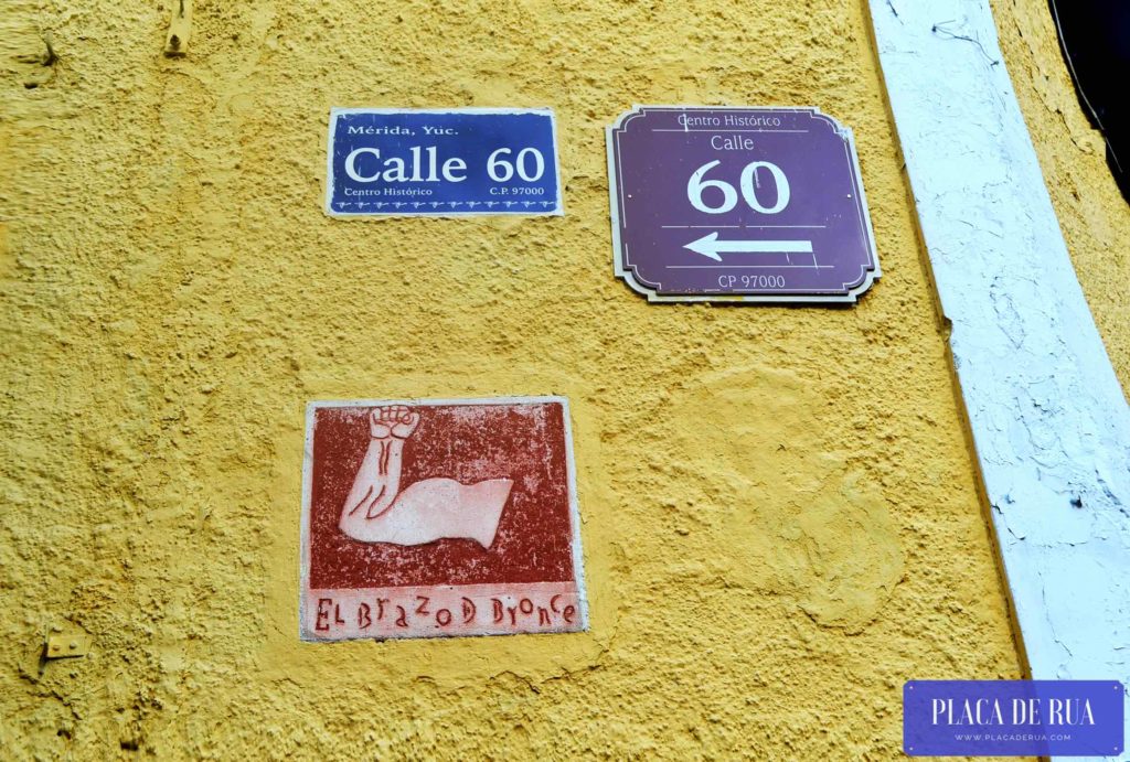 Calle 60, el brazo de bronce, Mérida, Yucatán