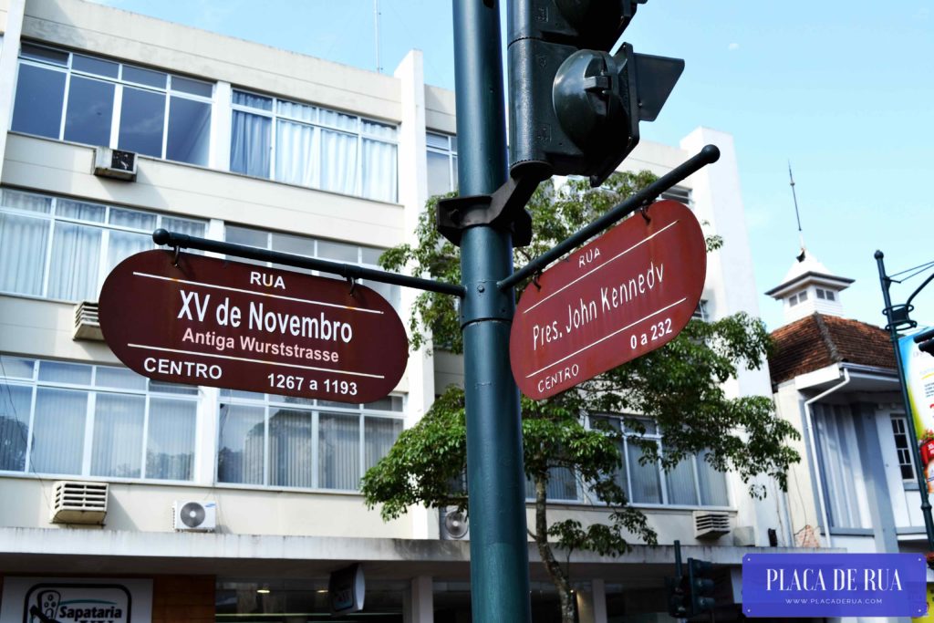 Rua XV de Novembro em Blumenau