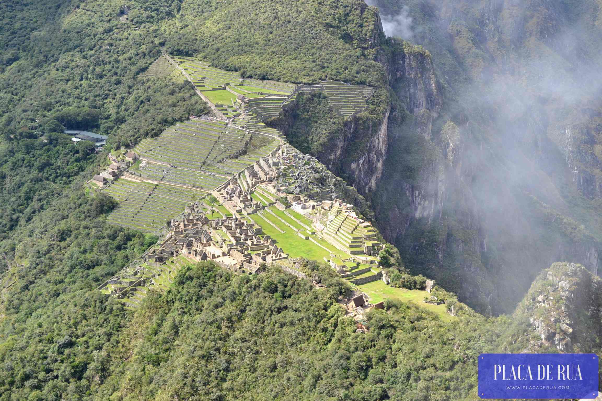 Vista de Machu Picchu desde o topo de Huayna Picchu